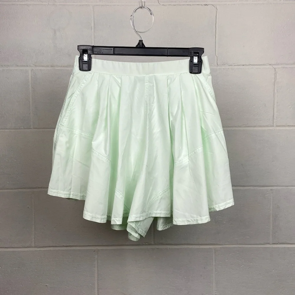 FP Movement Women's Center Court Tennis Athletic Short‎ SMALL in Aqua Glass *EUC